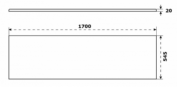 Фронтальная панель Jacob Delafon Struktura 170x70 E6D308RU-00