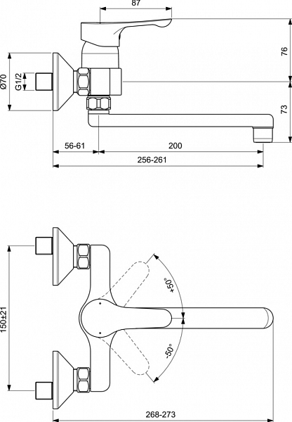Смеситель Ideal Standard Alpha BC661AA для кухонной мойки