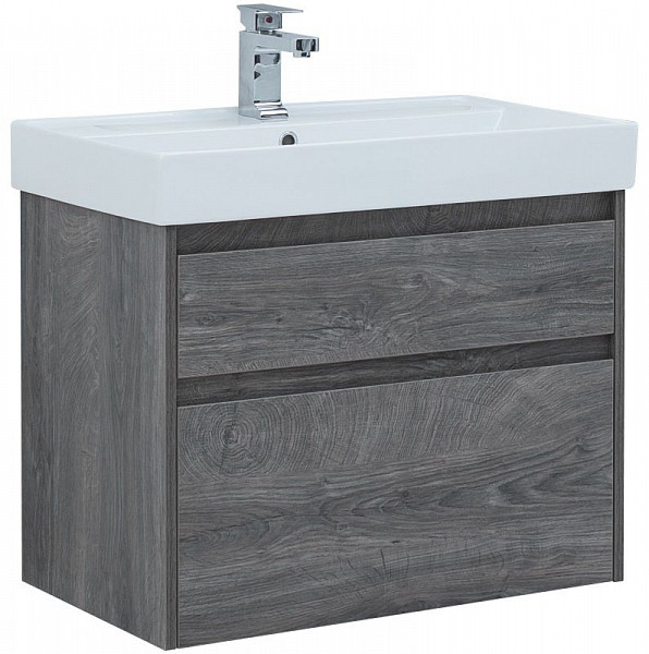 Тумба под раковину Aquanet Nova Lite 75 дуб рошелье (2 ящика) 00242273