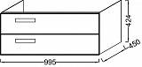 Тумба под раковину Jacob Delafon Rythmik 100 см EB1304-E70