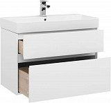 Тумба с раковиной Aquanet Бруклин 85 белый 00212598