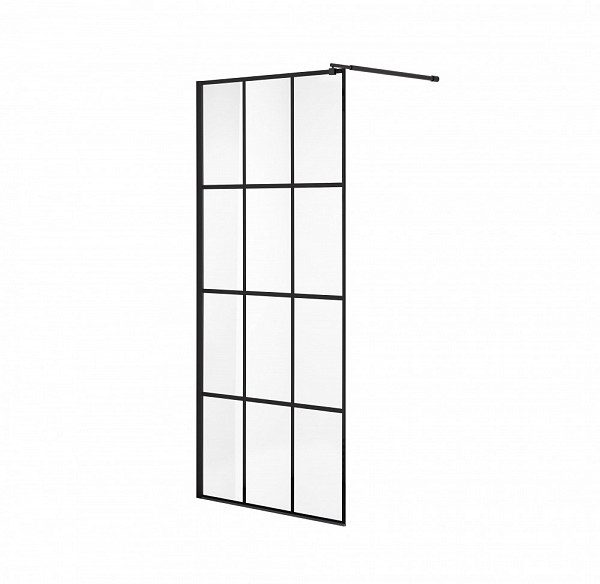 Душ. перегородка NG-685-12 BLACK (120x195), 1 место