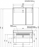 Зеркало-шкаф Aquanet Нью-Йорк 100 орех 00203955