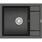 Мойка кухонная Granula прямоугольная кварц 6002, ЧЁРНЫЙ