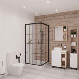 Душ. уголок NG-0100-14 (1000х1000х1950) низкий поддон(14см), стекло прозрачное,  2 места