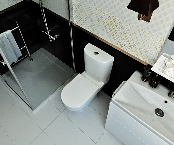 Унитаз-компакт Cersanit Kristal S-KO-KRI011-3/6-DL-w