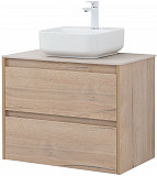 Тумба под раковину Aquanet Nova Lite 75 дуб крафт (2 ящика) 00287902