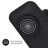 F90A10022 Gem, смеситель для ванны/душа излив 179 мм, черный, шт.