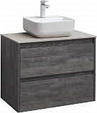 Тумба под раковину Aquanet Nova Lite 75 дуб серый (2 ящика) 00287890