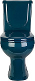 Унитаз-компакт Оскольская керамика Ирида Стандарт, с горизонтальным выпуском, зеленый