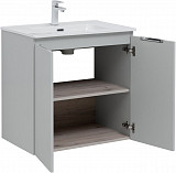 Тумба под раковину Aquanet Алвита new 70 2 дверцы, серый 00303903