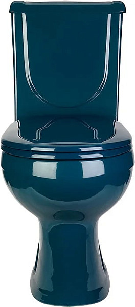 Унитаз-компакт Оскольская керамика Ирида Стандарт, с горизонтальным выпуском, зеленый