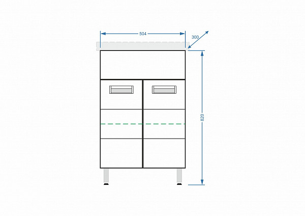 Тумба "Фиора 55", Уют 55