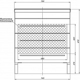 Мебель для ванной Aquanet Верона NEW 75 белый (напольный 3 ящика) 00231040