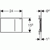 Клавиша смыва Geberit Sigma 70 115.625.FW.1 нержавеющая сталь