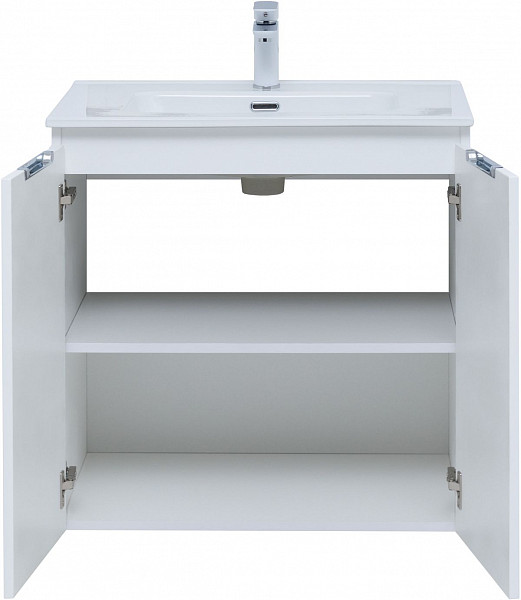 Тумба под раковину Aquanet Алвита New 70 2 дверцы, белый матовый 00303905