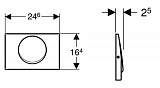 Клавиша смыва Geberit Mambo 115.751.00.1