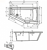 Акриловая ванна Riho Geta 160x90 левая B030001005