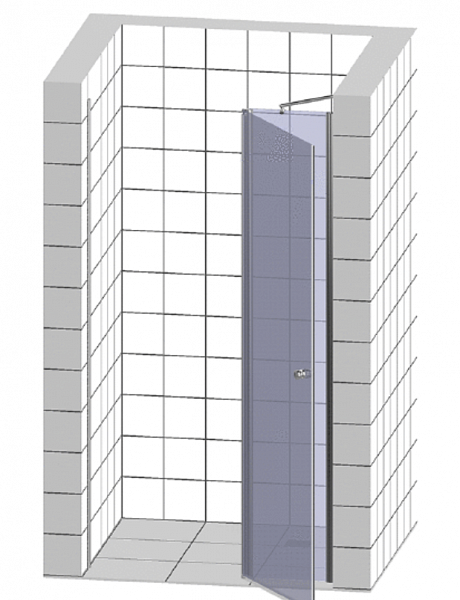 Душевая дверь Wasserkraft Aller 10H05LBLACK