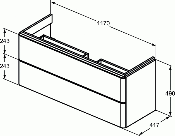 Тумба под раковину Ideal Standard Adapto T4303WG