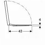 Крышка-сиденье Geberit Renova Plan 500.691.01.1 микролифт