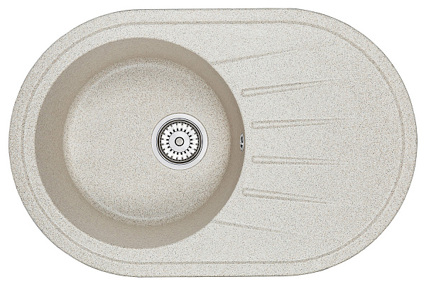 Мойка кухонная Granula овальная кварц 7601, КЛАССИК