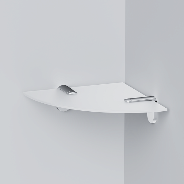 A8434900 X-Joy Угловая стеклянная полка, 20 см