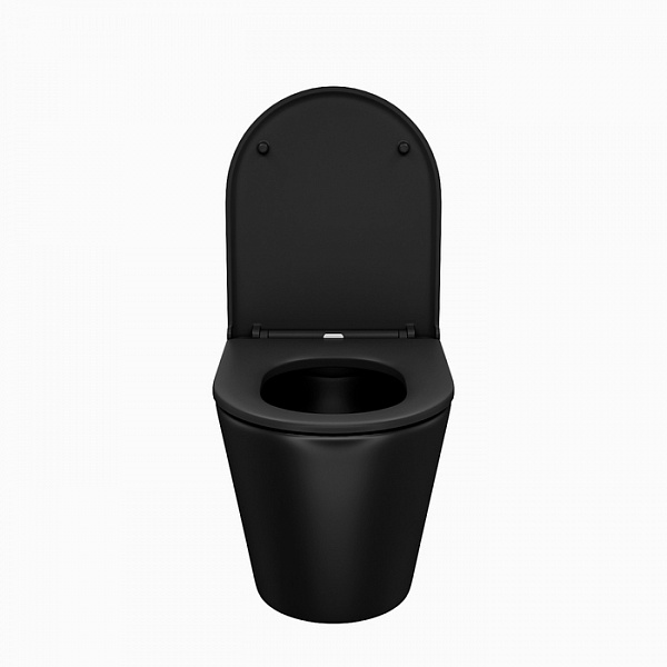Унитаз подвесной безободковый, чёрный матовый, Calipso, IDDIS, CALR3BMi25