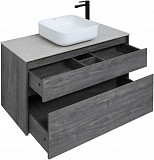 Тумба под раковину Aquanet Nova Lite 100 дуб рошелье (2 ящика) 00242582