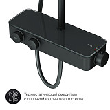 F0750A422 Inspire V2.0, душевая система, набор: см-ль д/душа с термостатом, верхний душ d 250 мм, ру