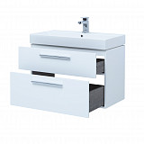 Тумба под раковину Aquanet Nova 85 белый глянец, 2 ящика 00249920