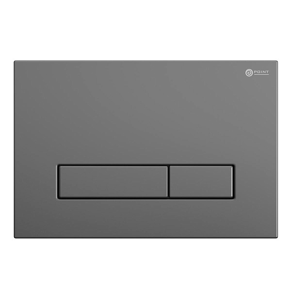 Сет: Система инсталляции Point Элемент для подвесного унитаза PN45120 + Клавиша смыва для инсталляции Point Меркурий, цвет графит, PN44831GM + Унитаз подвесной Point Виктория безободковый, сиденье микролифт PN41061