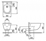 Биде подвесное Laufen Pro 8.3095.2.000.302.1