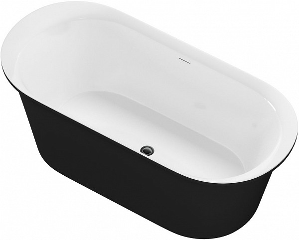 Акриловая ванна Aquanet Family Smart 170x78 88778 Gloss Finish (панель Black matte) 88778-GW-MB