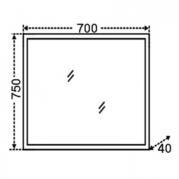 Зеркало для ванной Марс 70 с LED-подсветкой Санта 900502