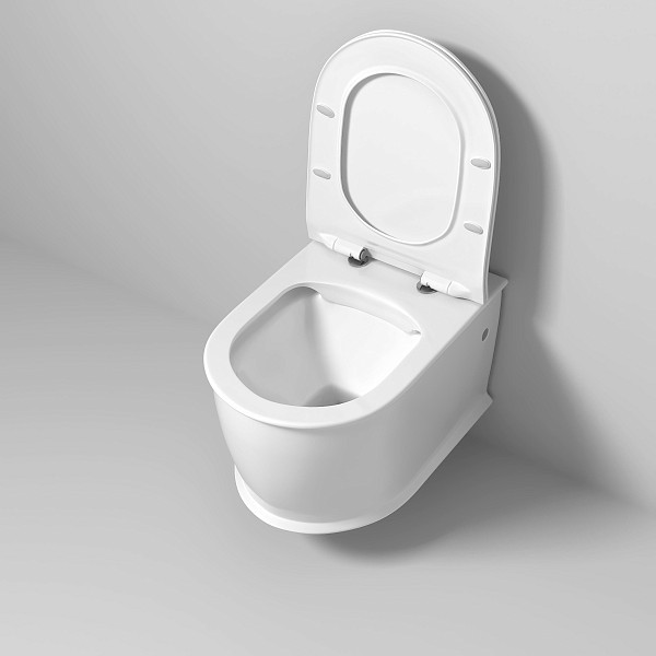 Унитаз GR-4482S Retro (545*370*360) подвесной БЕЗОБОДКОВЫЙ с тонкой крышкой