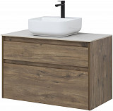 Тумба под раковину Aquanet Nova Lite 90 дуб рустикальный (2 ящика) 00249518