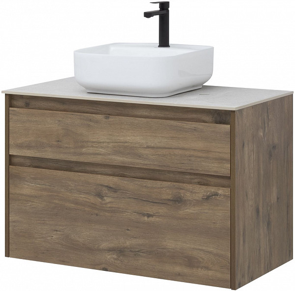 Тумба под раковину Aquanet Nova Lite 90 дуб рустикальный (2 ящика) 00249518