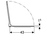 Крышка-сиденье Geberit Smyle  500.239.01.1 (571530000)