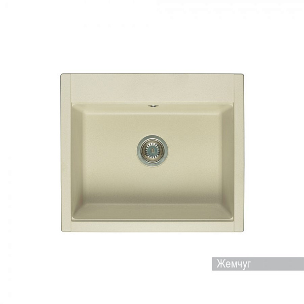 Мойка для кухни Aquaton Делия 60 прямоугольная жемчуг 1A715232LD240