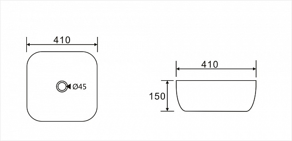 Умывальник накладной "Koller Pool" ROUND 41 без перелива