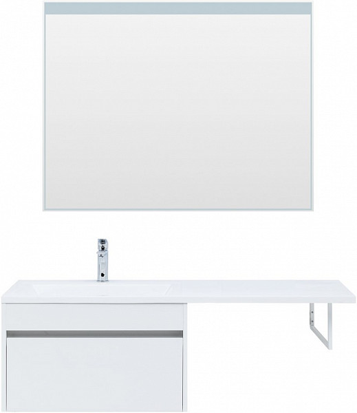 Тумба под раковину Aquanet Токио 68 белый (подвесная, 1 ящик) 00236917