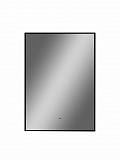 Зеркало Континент "Amer Led" с фоновой подсветкой, бесконтактным сенсором, черной окантовкой 500х700
