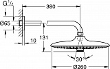 Верхний душ Grohe Euphoria SmartControl 26458000