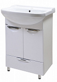 Тумба с выдвижным ящиком Emmy Милли 60 с раковиной Уют