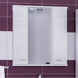 Зеркальный шкаф Омега 75, свет Санта 107005