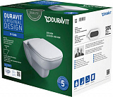 Подвесной унитаз Duravit  D-Code 45700900A1 в комплекте с сиденьем Soft Close