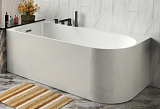Ванна акриловая Azario LUTON 1700x800x580 свободностоящая, в комплекте с сифоном и металлической рамой, ЛЕВАЯ, белая (LUT17080 L)
