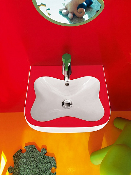 Рукомойник Laufen Florakids 8.1503.1.062.104.1 красный