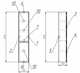 Пенал подвесной Cersanit Lara 30 см  SB-SL-LAR/Wh